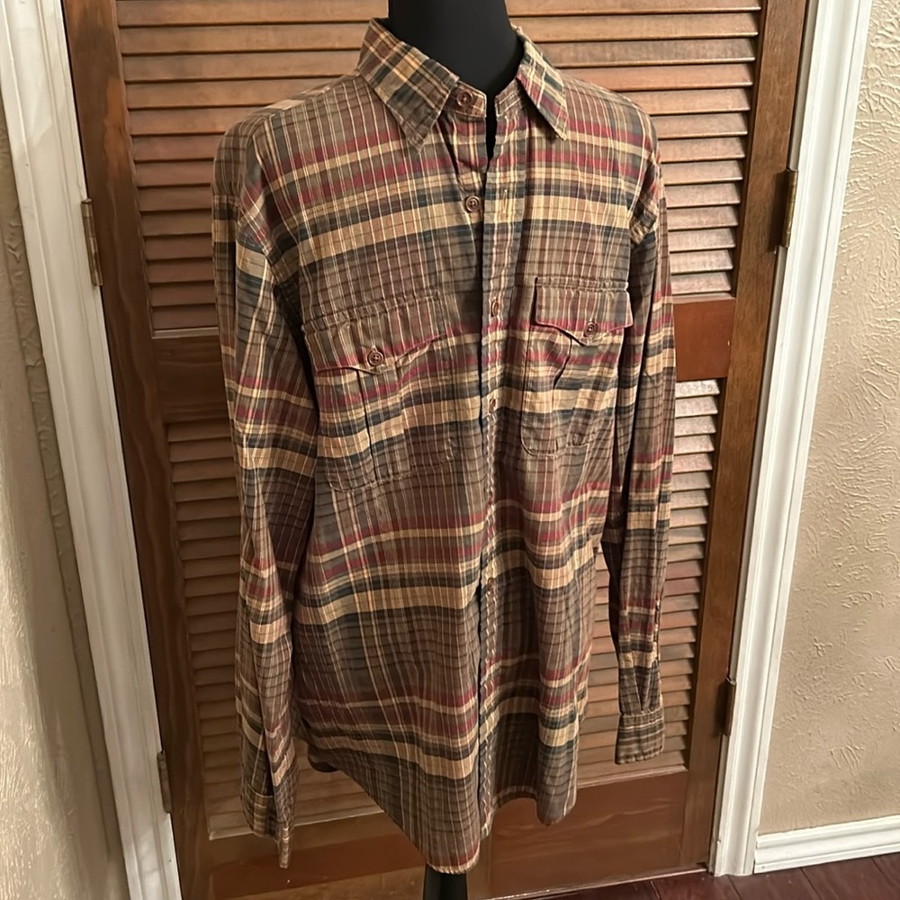 Plaid Cotton Polo Shirt